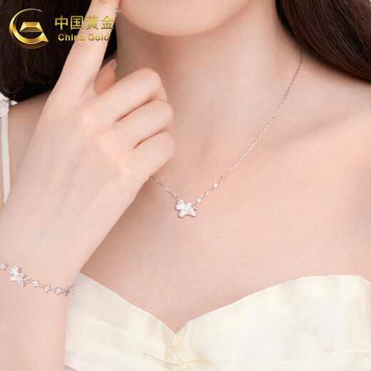 China Gold (CHINA GOLD) S925 Silver Unicorn Necklace Women's Light Luxury Niche Pony Pendant Valentine's Day Birthday Gift for Girlfriend and Lover Today/Next Day Delivery Unicorn Necklace