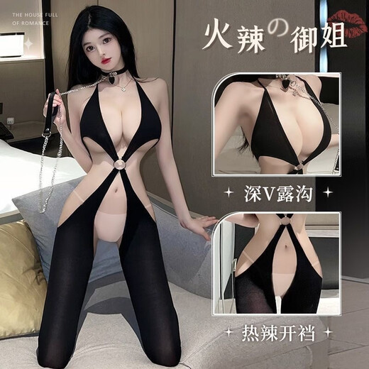 惹火猫情趣内衣成人诱惑开档连体衣免脱网衣丝袜连身袜女 R682