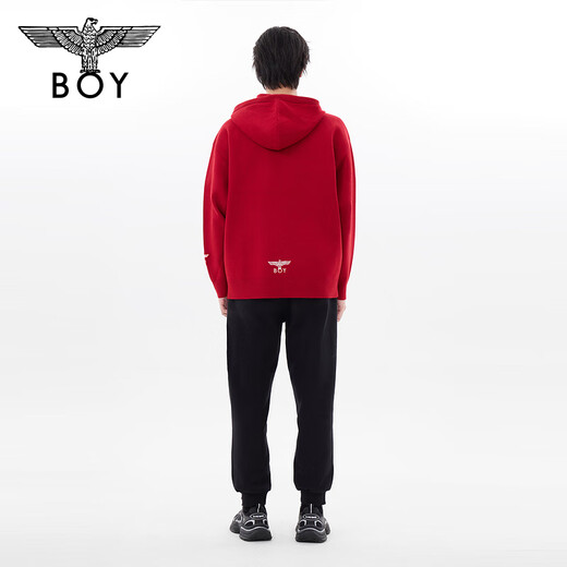 BOY LONDON冬男女同款毛衣圣诞新年红弹力套头针织衫N60018 红色 XS