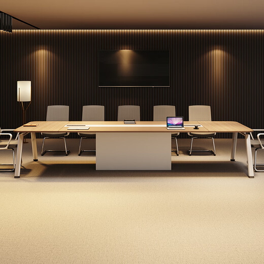 Ximulai conference table long table office desk and chair combination long table conference room table 3.2 meters conference table