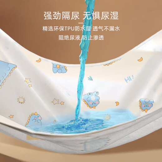 9i9 Baby Urinabscheider-Pad kann reine Baumwollwäsche Wasserdurchbrenne Baby Neugeborene große leckdichte Nassmatratze 100*70 cm