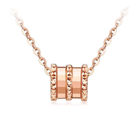 DYN color gold 18k rose gold small waist classic necklace yellow au750 platinum small fresh clavicle chain customized deposit