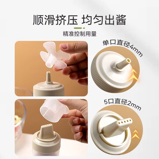 Jingxi carefully selected Japanese-style invertable squeeze bottle for household tomato sauce salad dressing squeeze bottle large diameter condiment bottle squeeze bottle * 1 (small size) (210ml)