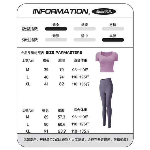 Bai Qixin Yoga Wear Suit Women's Running Sports Fitness Wear Pilates Training Wear With Chest Pad T-Shirt Short Sleeve Quick-Drying Clothing Yoga Wear Suit Berry Purple Short Sleeve + Sauce Purple Pants L