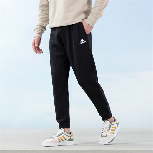 阿迪达斯（adidas）官方舰店男装套装 2025夏季新款御寒保暖棉服 加绒针织长裤2件套 IV9230+IB4023 L【175-180cm/150-160斤】