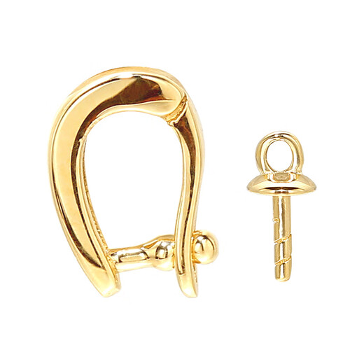 OEMG18K gold buckle thick gold buckle head diy bracelet necklace pendant accessories removable bracelet necklace k yellow 18k diamond with bead plate set