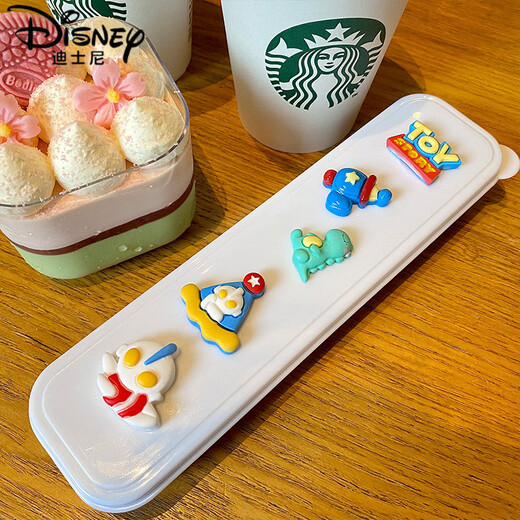 Disney Ultraman 304 stainless steel children's chopsticks, spoons and fork set one person, one chopstick portable primary school student tableware box 304 Ultra (spoons, chopsticks, forks) + Ultra pattern box