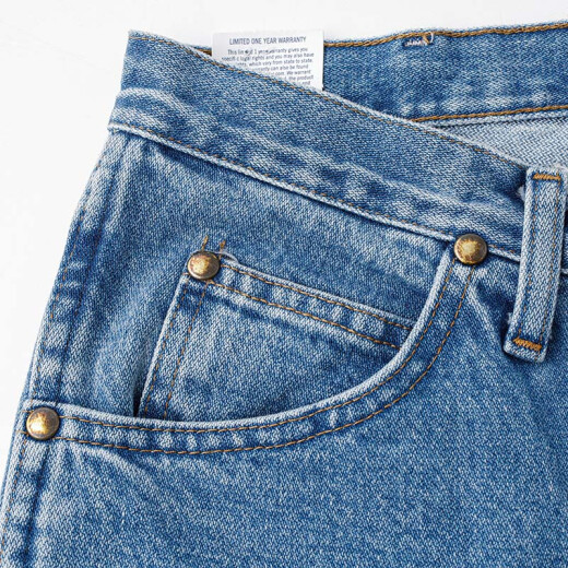 Versión estadounidense de Wrangler de los jeans sueltos para hombres versátiles pantalones rectos de vidrio 1047MWZSW Spot Blue Spot 33 WL30