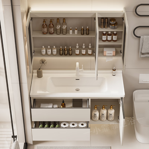Pupan Combinación de baño personalizado Combinación de cerámica Integrada Cuenca de lavado a mano Moderna de baño Simple lavavajillas Bomba de caballo de caballo de monta
