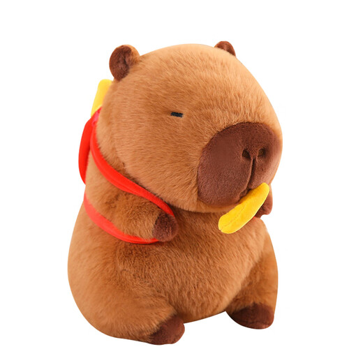 Beishangxing Kapibala Doll Capybara Doll Birthday Gift for Women Plush Toys Rag Doll Men Backpack Fries 33cm