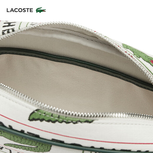 LACOSTE法国鳄鱼男女同款25春夏新款时尚印花单肩斜挎包|NU5009HK Q45/彩色鳄鱼