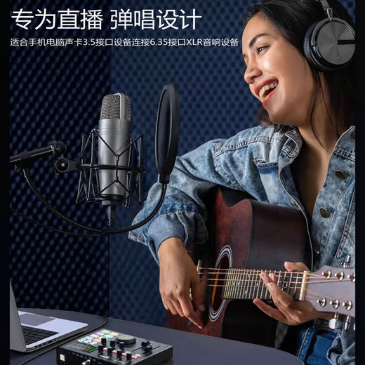 Akihabara 3.5 bis 6.5 Einkristall Kupfer Audiokabel Fever Level 6.35 Großer Drei-Kern-Computer-Audio-Live-Soundkartenkabel 3.5-6.35 Stereo-Einkristall-Kupfer-Audiokabel QS9905 1 Meter