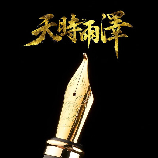 毕加索（pimio） 24新款 902弯尖美工笔硬笔书法钢笔1.0mm艺术签名笔学生弯头练字书法笔 【1.0mm】902黑色金夹美工笔弯尖