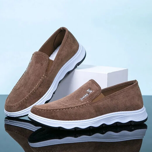 Changxiang Huili Altes Peking-Stoffschuhe Herren atmungsbezogene dicke Sohle weicher Sohle mittleren und älteren Vaterschuhe Leichte nicht rutschgröße große Gelegenheitsschuhe schwarze Einzelschuhe 826 Frühlings- und Herbststil 40 bequem und atmungsaktiv und atmungsaktiv