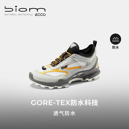 ECCO Biom Outdoor-Sneaker Männer 25 Jahre neue Offroad-Schuhe lässige Laufschuhe Jianbu C Track 803384 Zement grau/hellweiß/orange80338461217 42