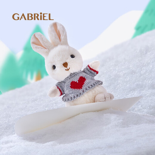 Gabriel [New Product] Gabriel rabbit plush doll comforts doll sleeping and hugging toys holiday gift W3524 25cm