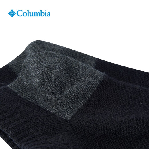 Columbia哥伦比亚户外男女休闲舒适旅行登山徒步透气运动袜RCS673 BK1 M