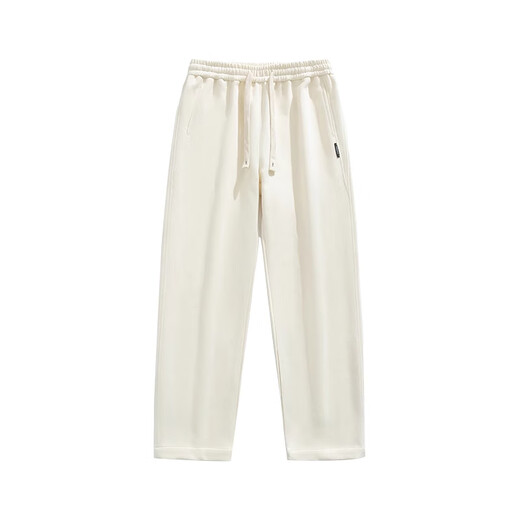 Fog Sky Casual Hosen für Männer in Frühlings- und Sommermodemarke Loose Spleißen gerade Hosen Khaki Drapery Vielseitige Sportarten American Hosen Männer CJ-6628 Khaki XL (Empfohlen 135-150jin [Jin gleich 0,5 kg]))