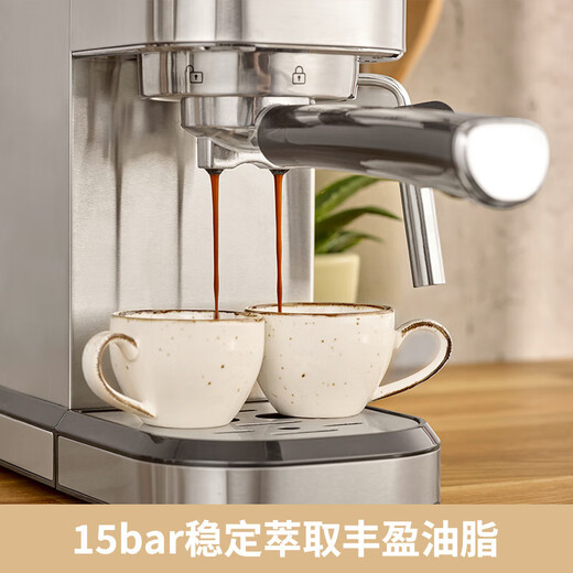 SEVERIN German century-old brand Italian semi-automatic coffee machine home coffee machine manual coffee machine pull coffee machine Italian coffee grinder milk foam pull flower KA5994+ bean grinder KM3879