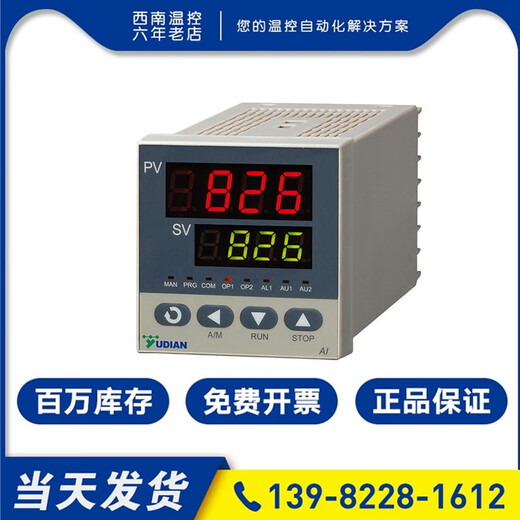 Yudian Thermometer Xiamen Yudian PID Temperature Fully Automatic Controller High Precision AI-828/838/826 AI AI-838