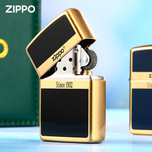 Zippo leichter Emaille Business Men Custom Geschenk für Freund Limited Geschenkbox Kerosin Windproof Emaille Markenzeichen Herkunft - Schwarz - eigenständige Version Dy9902t
