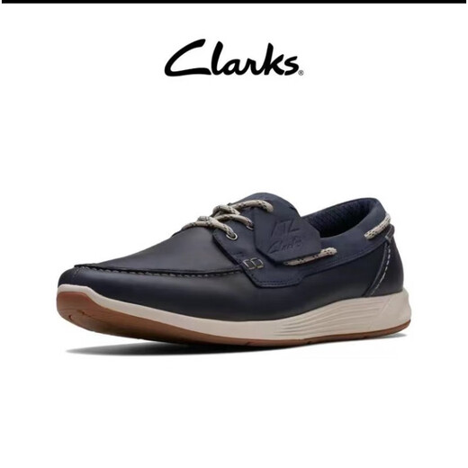 
Qile Clarks City Outdoor Series Men's Shoes New Products of Casual Leather Shoes Non-Slip and Wear-Resistant Outdoor Shoes Men Blue 44