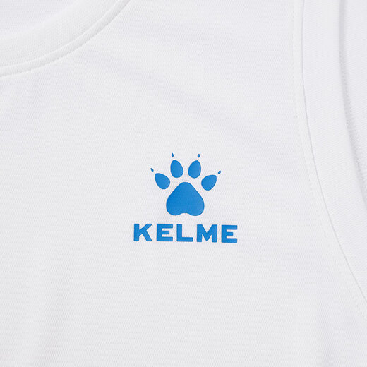 卡尔美（KELME）跑步背心男2025夏季新款马拉松训练速干衣足球健身无袖T恤 光亮白 L
