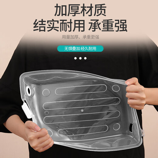 Shoe storage box boots transparent plastic shoe box car travel moisture-proof shoe cabinet storage shoe rack dust-proof shoe box 4 pieces blue 36.5x22.5x13cm