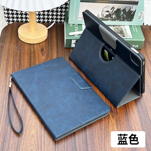 Yaluge 2017 iPad pro12.9 inch protective case A1584 old generation 2 generation por12.9 Apple flat panel 1670 rotary support ML0R2CH business men's leather case handheld brown-with bracelet [with explosion-proof tempered film] 2017/2015 iPad P
