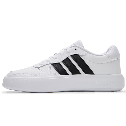 阿迪达斯 （adidas）板鞋男鞋 2025夏季新款运动鞋低帮透气休闲鞋耐磨轻便小白鞋 皮面透气小白鞋/主推款 42 （内长260mm）