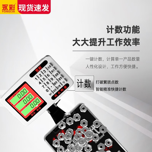 Yongcai (YONGCAI) electronic scale waterproof commercial stainless steel durable scale accurate household weighing floor scale aquatic seafood express scale industrial stall selling vegetable scale 200 kg 32*42 rust-resistant waterproof strong power storage foldable back