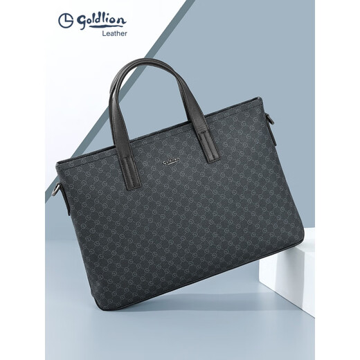 Jinlilai New Men's Men's Motspèdes Business Business Luxury Luxury Hands Business Office Office Multi-fonction Multi-fonction Sac d'ordinateur Sac de trajet [Gray foncé A Style] FC103016-165 13 pouces