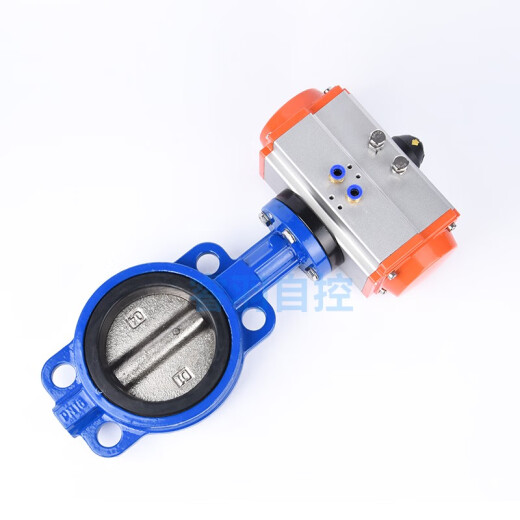 Butterfly-Ventil D671XP-16Q Edelstahlplatte Pneumatic Ventil DN80 100 150 200 Gummi- + Kugelluschplatte DN100