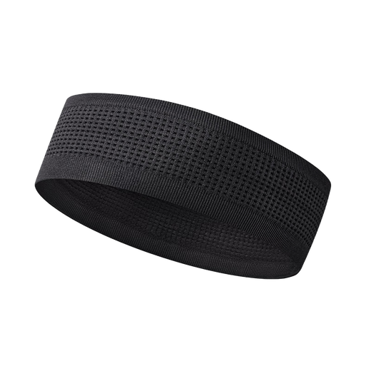 Macondo 25-year new running sports headband men and women same style hairband outdoor marathon training moisture absorption and antiperspirant headband black all size
