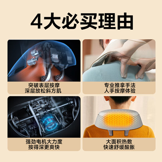 SKG cervical spine massager massage shawl, neck, trapezius, waist, back, calf, and neck hot compress massager, the same model as Wang Yibo's. Birthday gifts for male and female friends, parents, and elders. H5 Comfort Style (gift bag for every order)
