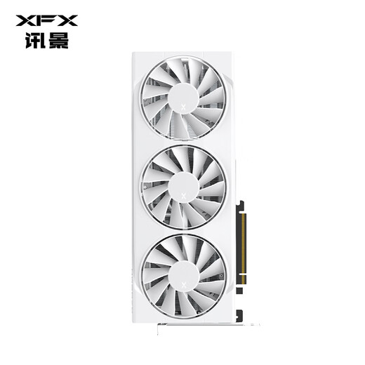 Xunjing (XFX) AMD Radeon RX 9070 XT Snow Wolf 16GB White New E-Sports Design Game Game Learning Desktop Computer Card Independent Graphics Tarjeta