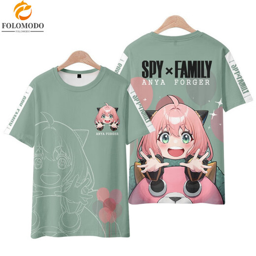 Mumu Spy Player New Style Spyfamily Ania manche courte Personnalisé T-shirt Popular Group Station indépendante Y14066 M