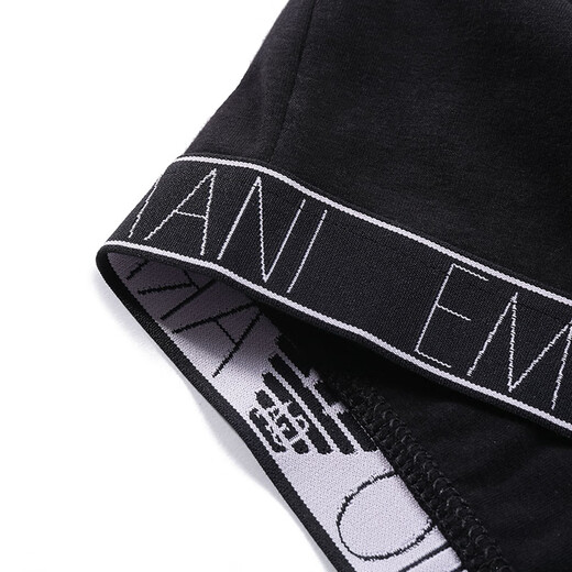 阿玛尼（ARMANI）EA 新品 女士Underwear无袖运动内衣背心女装 164815 4R242 15910 黑色LOGO底围拼黑白格纹 L