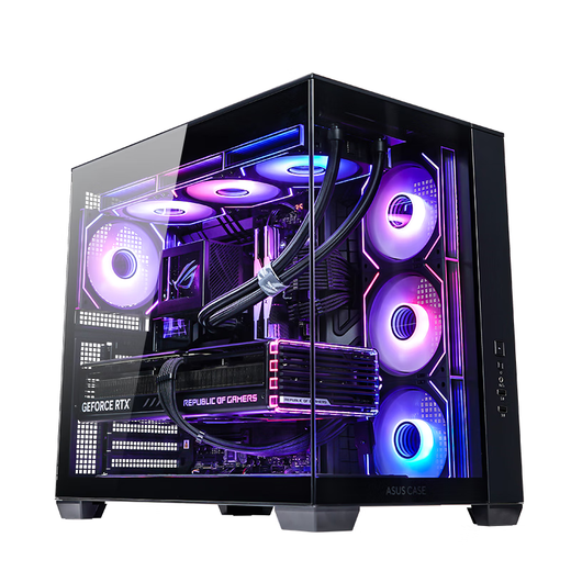 ASUS R9 9950X3D ASUS ROG family bucket 9070XT 5070TI host 5080 graphics card e-sports game AIDIY assembled computer complete machine R9 9950X3D+ without independent graphics card | 1