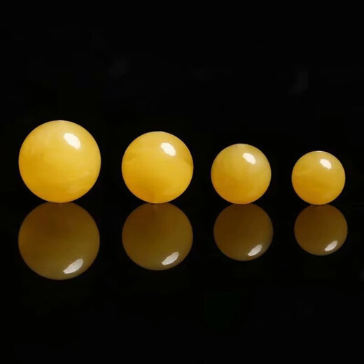 Knock Knock Love Beeswax Loose Beads Bracelet Necklace for Men and Women Raw Stone Accessories Beads Single Beads with Beads Round Beads Single Natural 10mm Single Bead