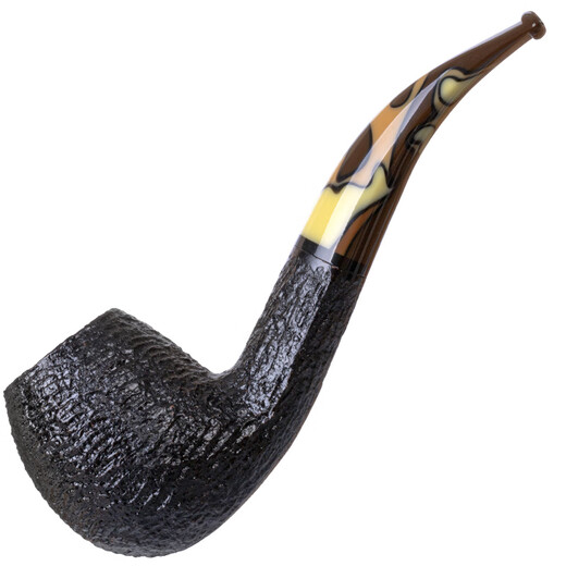 沙芬（SAVINELLI）意大利高档石楠木烟斗677弯斗大全进口老式实木旱烟斗男士 【帕洛玛677型 手工刻花】