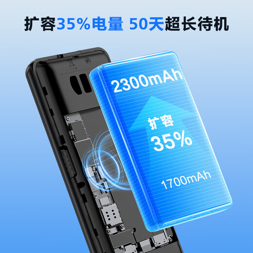 
Philips (PHILIPS) E568A Starry Black Upgraded Version Mobile Unicom Telecom 4G Full Network Connection Mobile Phone Smart for Elderly Super Long Standby Student Mobile Phone Straight Board Button