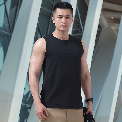 Longya 2 pieces-100 Second generation secret fiber quick-drying wide-shoulder vest for casual wear and comfortable solid color moisture-absorbent vest White 6XL Height 193 Weight 260-280 Jin Jin equals 0.5 kg