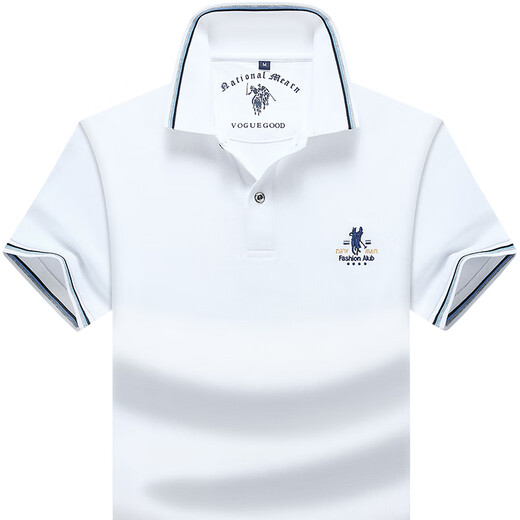 Paul Summer New Paul Polo Shirt Herren kurzärmeliges T-Shirt Lose Cotton Casual Business Revers großer halbärmeliger Top 902 Tianlan XL empfohlen 140-160jin [Jin ist 0,5 kg]