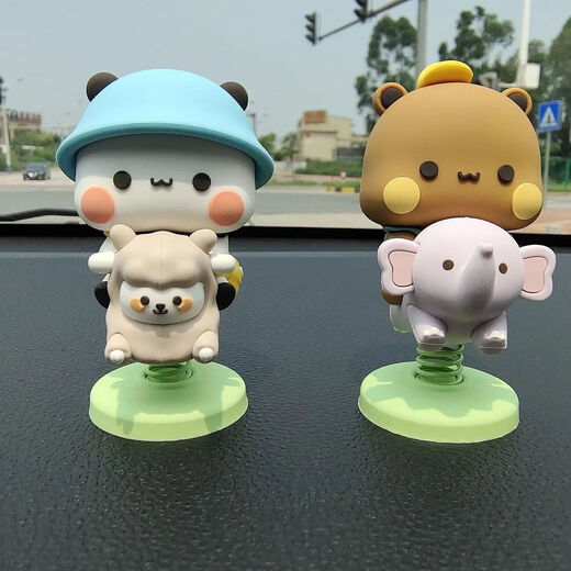 The new one or two cloth shakes the car center console swing in the car in the car in the car in the car of the lovely use couple doll tea style [cloth]