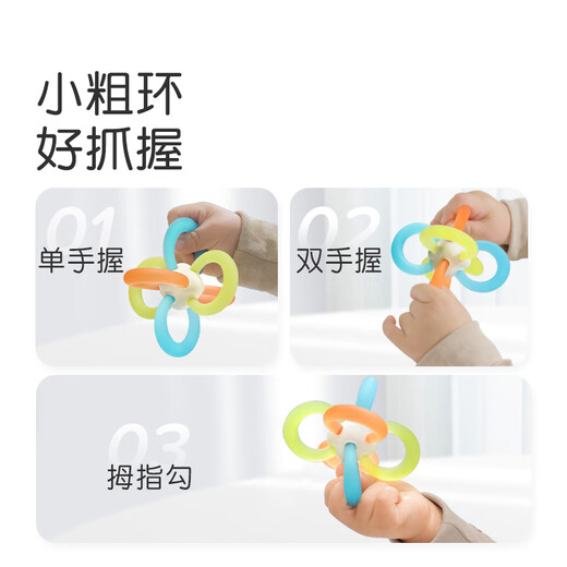 Shixi Manhattan handkennzeichnender Ball Zahnkleber Babyspielzeug Mundperiode 0-3-6 Monate kann das Gassentraining von Lebensmitteln beißen