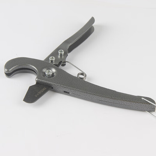 Schizstein tracheal scissors, PU/PE/PA pipe air pressure hose cutter, hard pipe scissors, tracheal clamp and cutter, gray 1 pair