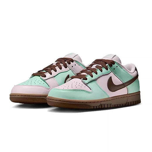 Nike быстрая доставка NIKE Dunk LOW женские повседневные и удобные спортивные кроссовки с низким берцем IH0821-679 зеленый розовый коричневый 36