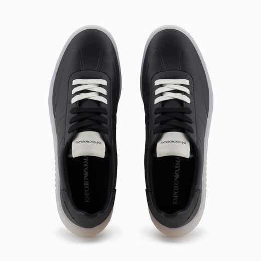 ARMANI/Armani EA men's fashion versatile low-top genuine leather casual shoes X4X694 XF846 white 1015 39