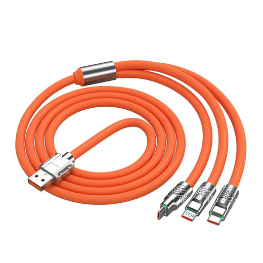 20W one-to-three data cable three-in-one fast charging data cable Type-c one-to-three data cable 1 meter 1 pack 20W fast charging-thick cable-upgraded wire core